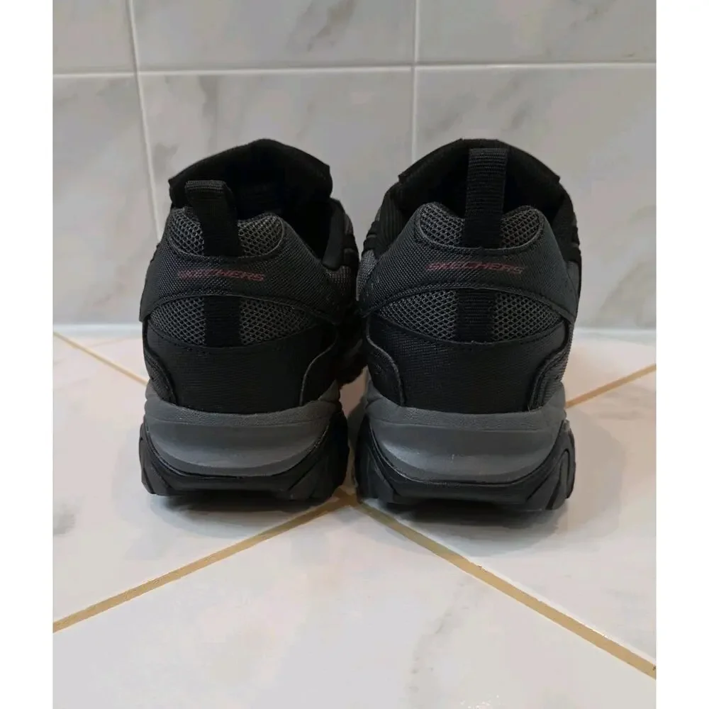 Skechers Mens After Burn Memory Fit Sneaker Black Sz 11